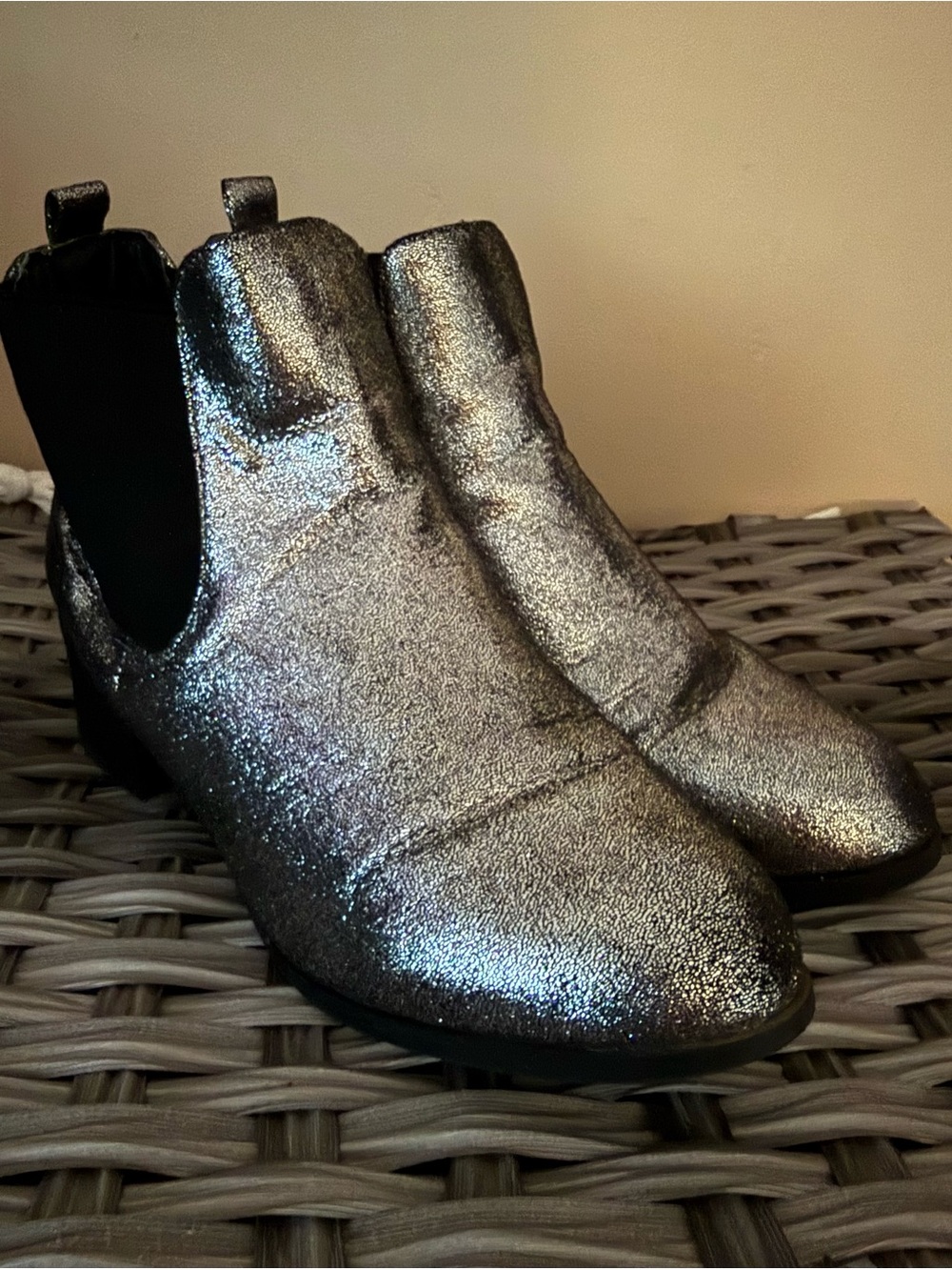 Primark Metallic Silver Chelsea Ankle Boots